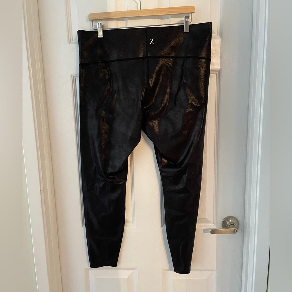 KNIX shimmer leggings XXL faux leather appearance
